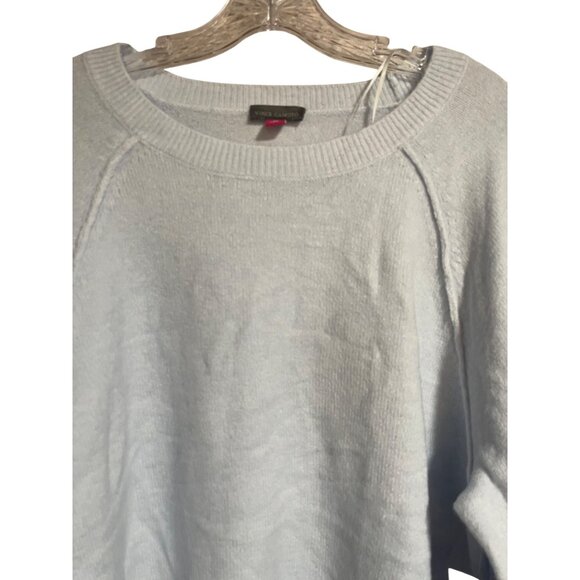 Vince Camuto Womens Light Blue Knit Sweater Size M Acrylic Blend Pullover Crew - Picture 3 of 7